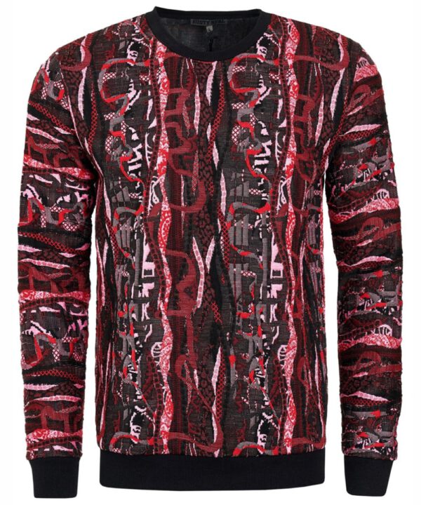 Rusty Neal Pullover rot/schwarz