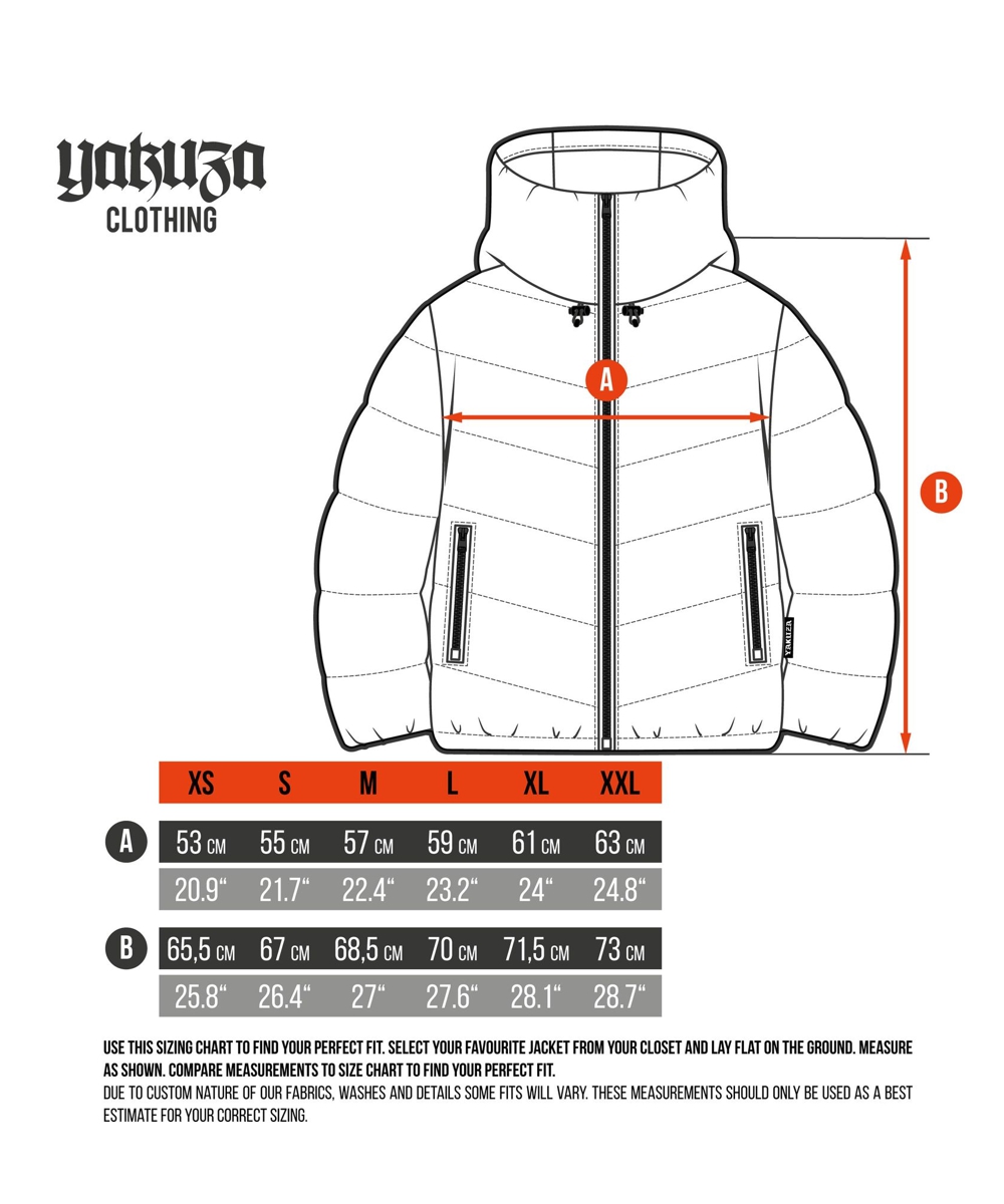 Yakuza 3RD V02 Puffer Winterjacke GJB-26131 black – Bild 5