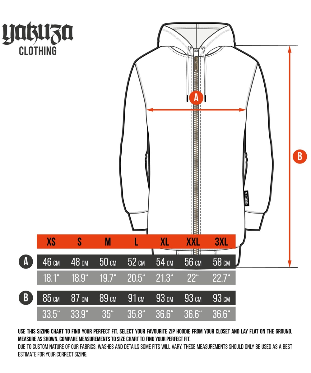Yakuza Pareidolia Long Kapuzenjacke GLHZB-27104 weiß – Bild 3