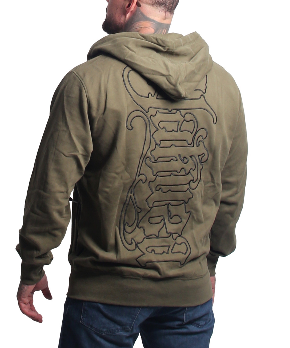 Yakuza Needle Zip Hoodie Jacket HZB-27030 grape leaf