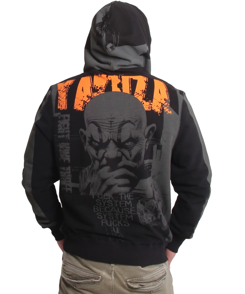 Yakuza System Allover Hoodie HOB-26035 black